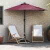 vidaXL Garden Parasol Bordeaux Red 294 x 150 x 223 cm