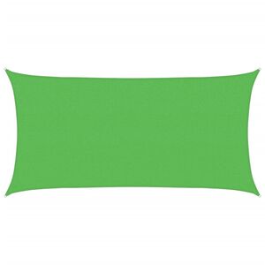 vidaXL Sunshade Sail 160 g/m&sup2; Rectangular Light Green 2x3.5 m HDPE