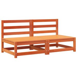 vidaXL Garden Sofa | Wax Brown | Solid pine wood | Medium | Modular