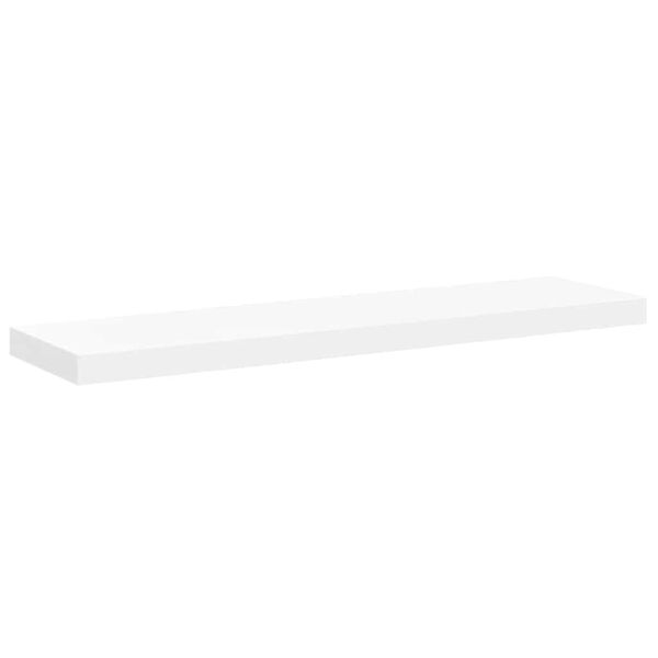 vidaXL Floating Wall Shelf White 90x23.5x3.8 cm MDF