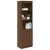 vidaXL Highboard Brown Oak 50x35x180 cm Engineered Wood