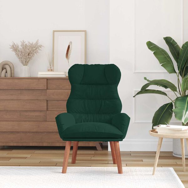 vidaXL Armchair Dark Green 69 x 74 x 93 cm Velvet