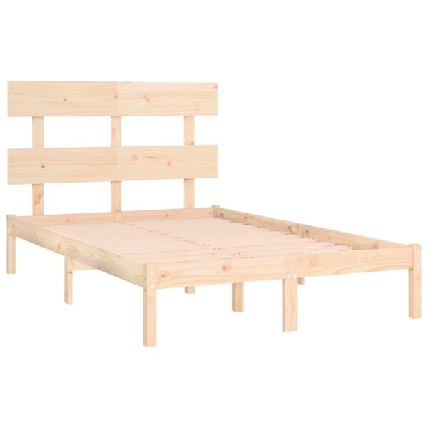vidaXL Bed Frame without Mattress 140x190 cm Solid Wood