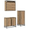 vidaXL Bathroom Furniture Set 3 pcs Artisan Oak Engineered Wood