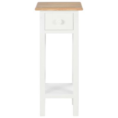 vidaXL Side Table White 27x27x65.5 cm Wood