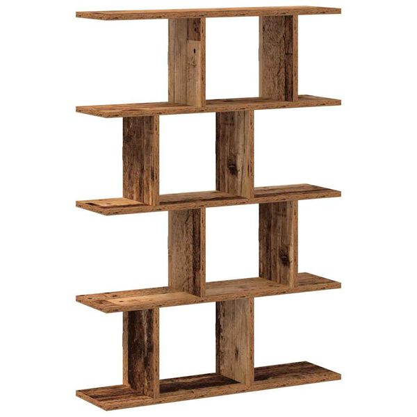 vidaXL Wall Cube Shelf 12 Compartments Old Wood Engineered Wood