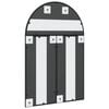 vidaXL Wall Mirror Black 60x90 cm Arch Iron