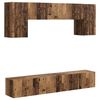vidaXL TV Cabinet Set Wall-mounted 4 pcs Old Wood Engineered Wood