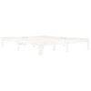 vidaXL Bed Frame without Mattress White Solid Wood Pine 160x200cm