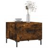 vidaXL Coffee Table Smoked Oak 50x50x40 cm Engineered Wood
