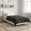 vidaXL Summer Duvet Quilted Anthracite 135 x 200 cm Microfiber