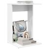 vidaXL Side Table White 40 x 38 x 62.5 cm Engineered Wood
