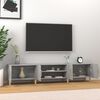 vidaXL TV Cabinet Grey Sonoma 180x31.5x40 cm Engineered Wood