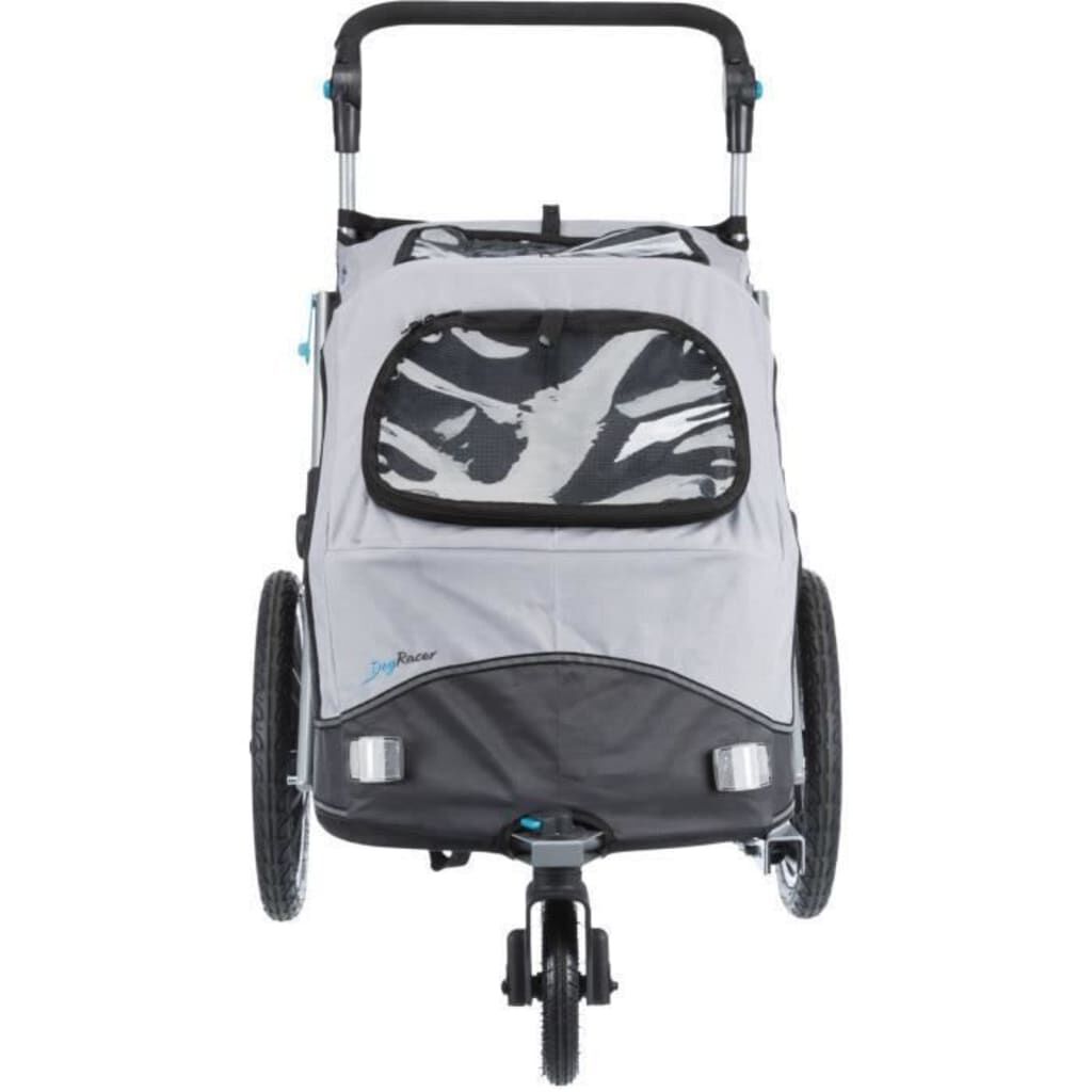 TRIXIE Dog Bicycle Trailer L Grey vidaXL