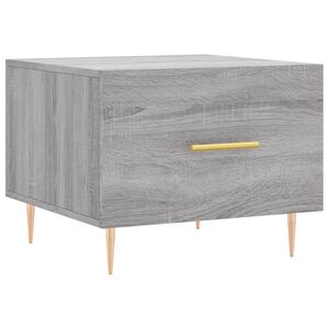 vidaXL Coffee Table Grey Sonoma 50x50x40 cm Engineered Wood