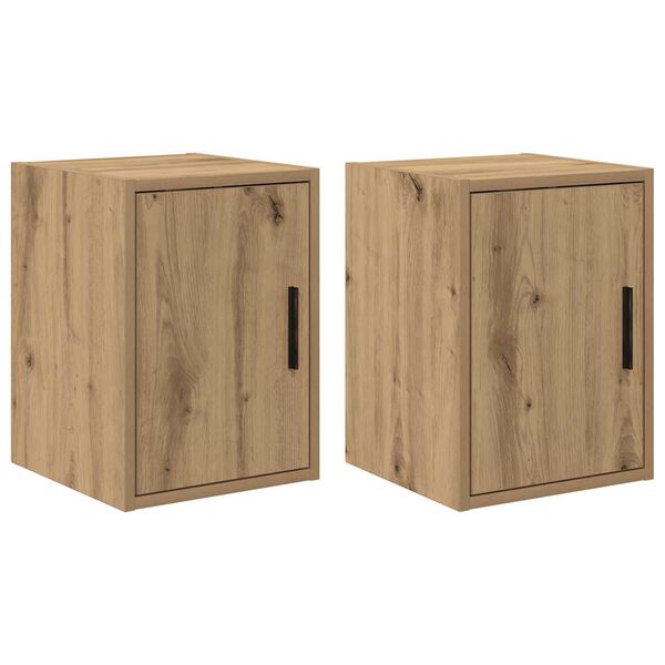 vidaXL Garage Wall Cabinets 2 pcs Artisan Oak Engineered Wood