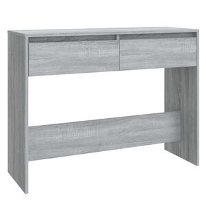 vidaXL Console Table Grey Sonoma 100x35x76.5 cm Engineered Wood