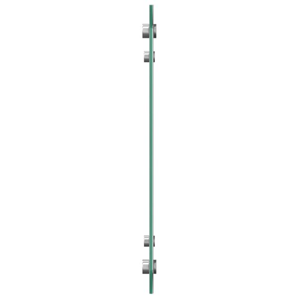 vidaXL Kitchen Backsplash Light grey 70 x 40 x 0.6 cm Tempered Glass