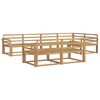 vidaXL Outdoor Sofa Set 8 pcs White 329 x 170.5 x 73 cm