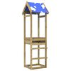 vidaXL Play Tower Brown 52.5 x 46.5 x 195 cm Solid Impregnated Wood