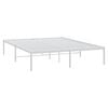 vidaXL Metal Bed Frame without Mattress White 150x200cm