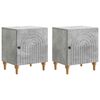 vidaXL Bedside Cabinet 2 pcs Concrete Grey 43 x 34.5 x 50 cm