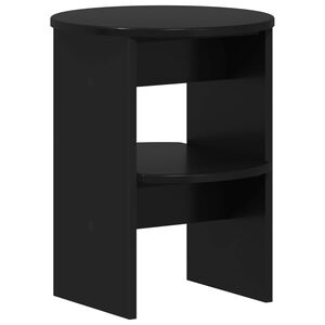 vidaXL Side Cabinet Black &Oslash;40 x 50 cm Engineered Wood