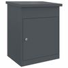 vidaXL Parcel Drop Box Anthracite 44 x 35 x 59 cm Steel