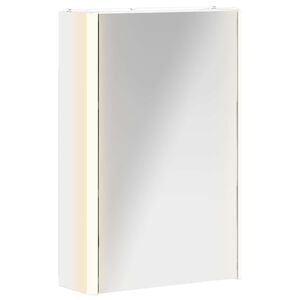 vidaXL Bathroom Mirror Cabinet White 33 x 11.5 x 50 cm Engineered wood