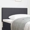 vidaXL Headboard with Headboard Dark Grey 90 cm Faux Leather
