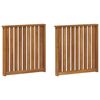 vidaXL Armrests 2 pcs Brown 60 x 6 x 61 cm Engineered Wood