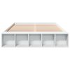 vidaXL Bed Frame without Mattress White 150x200 cm King Size
