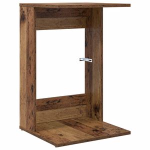 vidaXL Side Table Old Wood 40 x 38 x 62.5 cm Engineered Wood