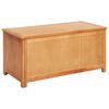 vidaXL Storage Box 90 x 45 x 45 cm Solid Oak Wood