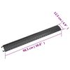 vidaXL Cable Protector Ramps 2 pcs 98.5 cm Black