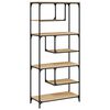 vidaXL Bookcase Sonoma Oak 81x36x176 cm Engineered Wood