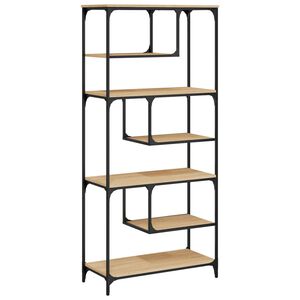 vidaXL Bookcase Sonoma Oak 81x36x176 cm Engineered Wood