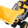 vidaXL Pedal Tractor with Excavator for Kids Yellow and Black