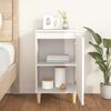 vidaXL Bedside Cabinet High Gloss White 40x35x70 cm Engineered Wood