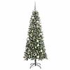 vidaXL Artificial Christmas Tree with 300 LEDs with Stand Green 180 cm