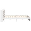 vidaXL Bed Frame with Headboard without Mattress White 150x200 cm King Size