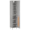 vidaXL Highboard Grey Sonoma 34.5x34x180 cm Engineered Wood