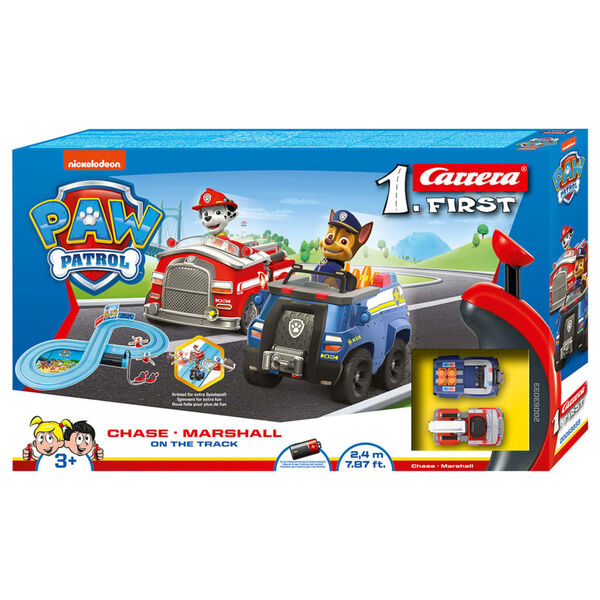 Carrera FIRST Slot Car and Track Set Paw Patrol-On the Track 1:50