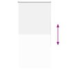 vidaXL Roller Blind Blackout White 80x130 cm Fabric Width 75.7 cm Polyester
