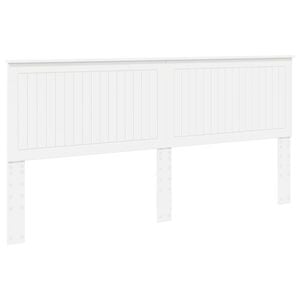 vidaXL Headboard with Headboard White 200 cm Engineered wood