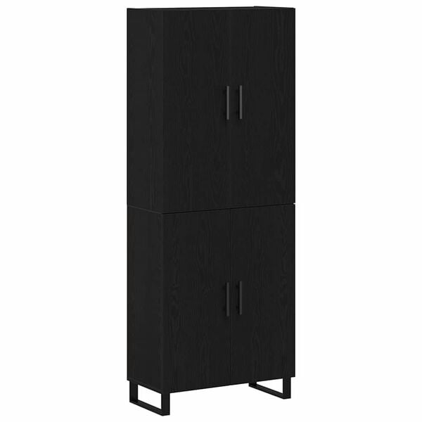 vidaXL Highboard 2 pcs Black oak 69.5 x 34 x 180 cm