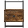 vidaXL Bedside Cabinets Wall-mounted 2 pcs Smoked Oak 35x30x51 cm Engineered Wood