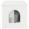 vidaXL Cat House Gloss White 85 x 55 x 53.5 cm Engineered Wood