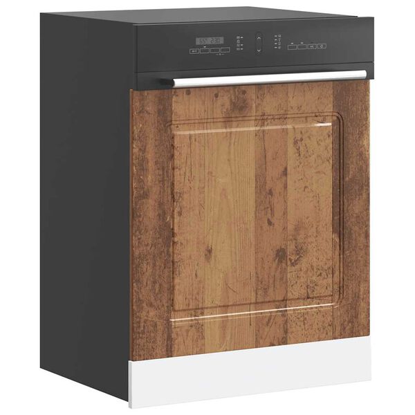 vidaXL Dishwasher Panel&nbsp;Kalmar&nbsp;Old Wood 60x1.5x67 cm Engineered Wood
