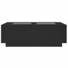 vidaXL Coffee Table with Infinity LED Black 116x69x40 cm